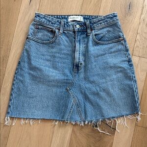 Abercrombie & Fitch Light Blue Denim Mini Skirt